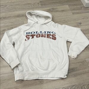 Rolling Stones White Hoodie
